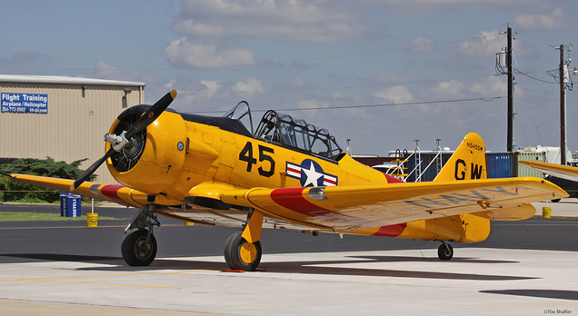 A restored US Navy SNJ (Tim Shaffer)